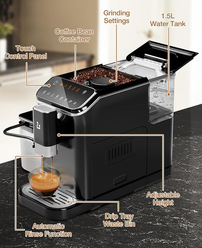 IDEALHOUSE Fully Automatic Espresso Machine - Image 6