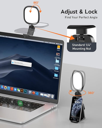 Upgraded Ring Light for Laptop, Monitor & Desk – Eye-Caring Diffused LED - Image 6