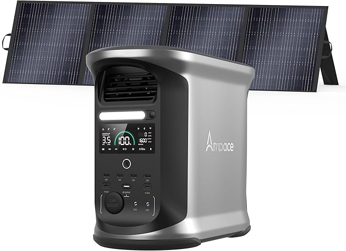 AMPACE Andes 1500 Power Station 2400W Solar Generator by Unknown