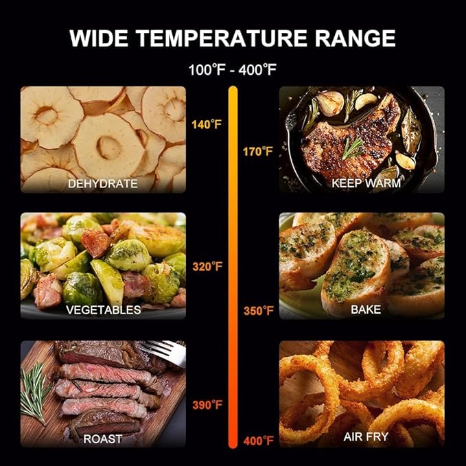 Air Fryer 6.8 Quarts, 10-in-1 Functions, Air Fry, Large & Compact Air Fryers - Image 8