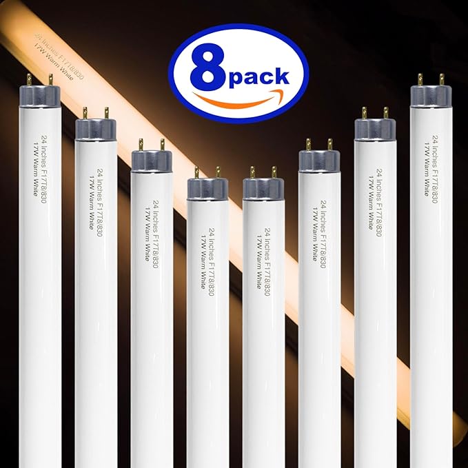 24 inch F17T8/830 17 Watts Light Bulb Warm White, 2 Foot Straight Fluorescent - Image 6
