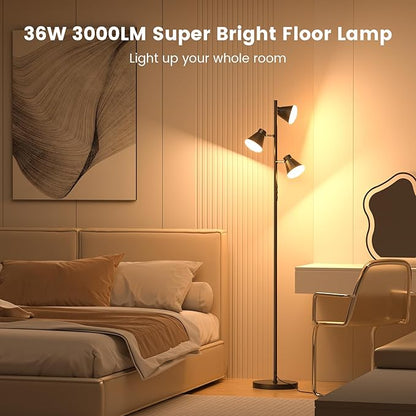 SIBRILLE 36W LED Tree Floor Lamp, Dimmable Tall Standing Lamp - Image 2