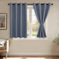 JIUZHEN Dusty Blue Blackout Curtains by JIUZHEN