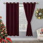Hiasan Blackout Curtains for Bedroom, 52 x 63 Inches Length by Hiasan
