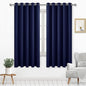 DWCN 60W Inch Blackout Curtains, Thermal Navy Curtains Light Blocking Drapes by DWCN