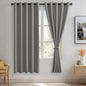 JIUZHEN Light Grey Blackout Curtains by JIUZHEN