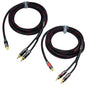 Arklove 3ft Shielded RCA Splitter Subwoofer Stereo Audio Video Cable 1 Female by Arklove