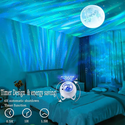 Aurora Northern Lights Projector: 60+ Light Effects White Noise Stars Sky Moon - Image 2