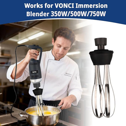 VONCI 10inch Detachable Whisk Attachment. 350W, 500W & 750W Commercial - Image 4