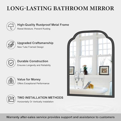 18X24 Inch Black Mirror for Wall - Image 7