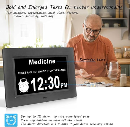 Jaihonda Dementia Clocks for Seniors, 7 Inch Clock - Image 4