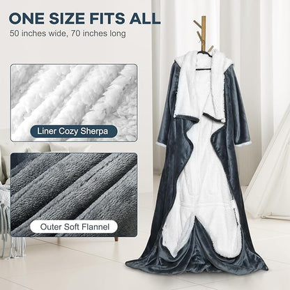 Wearable Electric Blankets, Heated Snuggle Blanket, Foot Pocket, 10 Heating 3 - Image 3
