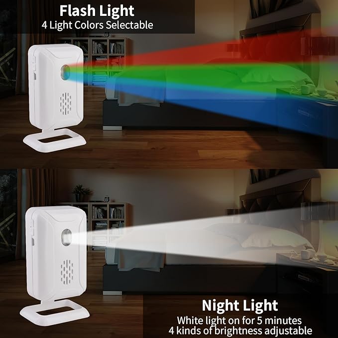 KCMYTONER Wireless Motion Sensor Door Chime, Entry Alert Chime - Image 3
