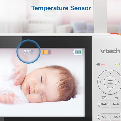 VTech Video Baby Monitor with 3 Cameras, Night Vision, 1000ft Range, - Image 11