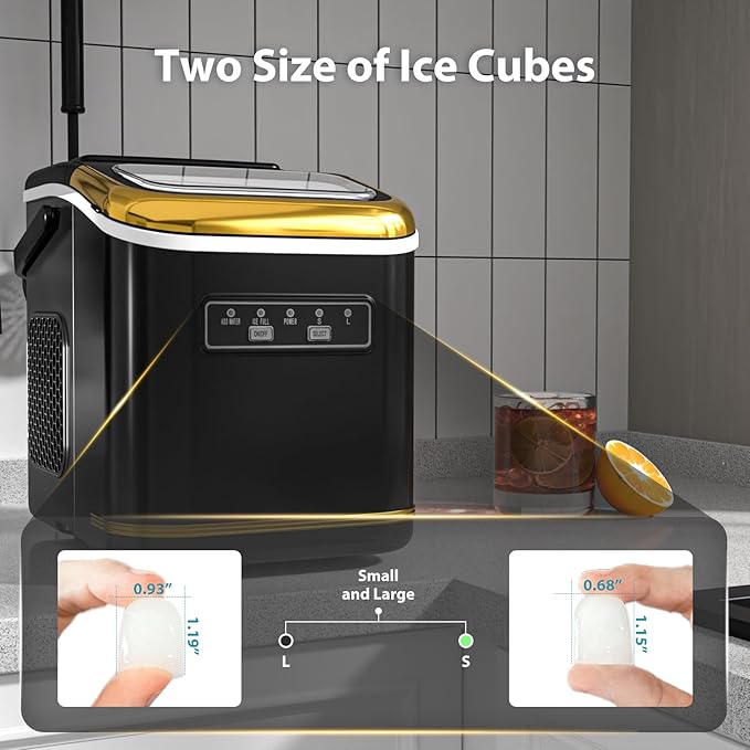 Ice Maker Machine Countertop Portable Compact Small Bullet Ice Maker - Image 3