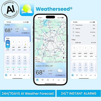 Sainlogic SA9 Plus Smart WiFi Weather Stations Wireless Indoor Outdoor Sensor - Image 2