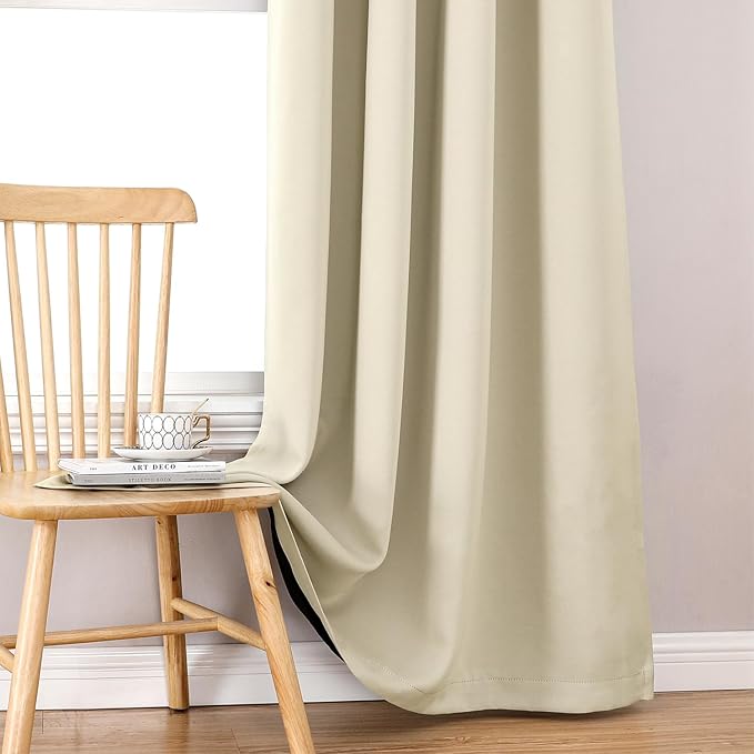 ChrisDowa 100% Blackout Curtains 63 inch Long - Image 6