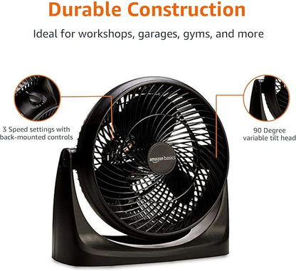 Amazon Basics Air Circulator Fan, Desk Fan - Image 6