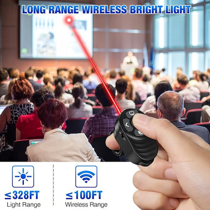 Rechargeable USB Type C Wireless Presentation Clicker, Finger Ring Clicker - Image 4