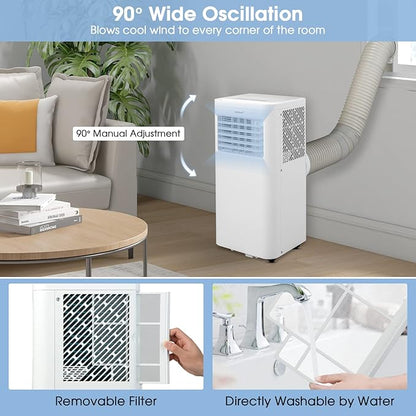 COSTWAY Portable Air Conditioner, 8000 BTU AC Unit - Image 8