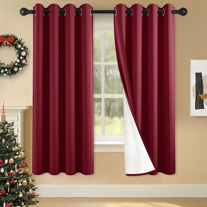 100% Blackout Curtains 63 Inch Length by Unknown