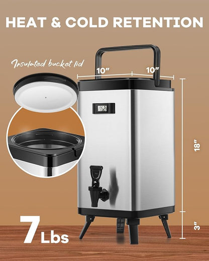 Insulated Beverage Dispenser Keep Hot & Cold Urn 12 L/3.2 Gallon Drink Dispenser - Image 6