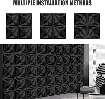33 Pack 3D Textured Wall Panels – 12x12'' PVC Wall Coverings – Easy Install - Image 6