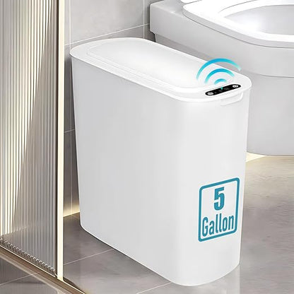 TIPGO 5 Gallon Motion Senor Bathroom Trash Can by TIPGO