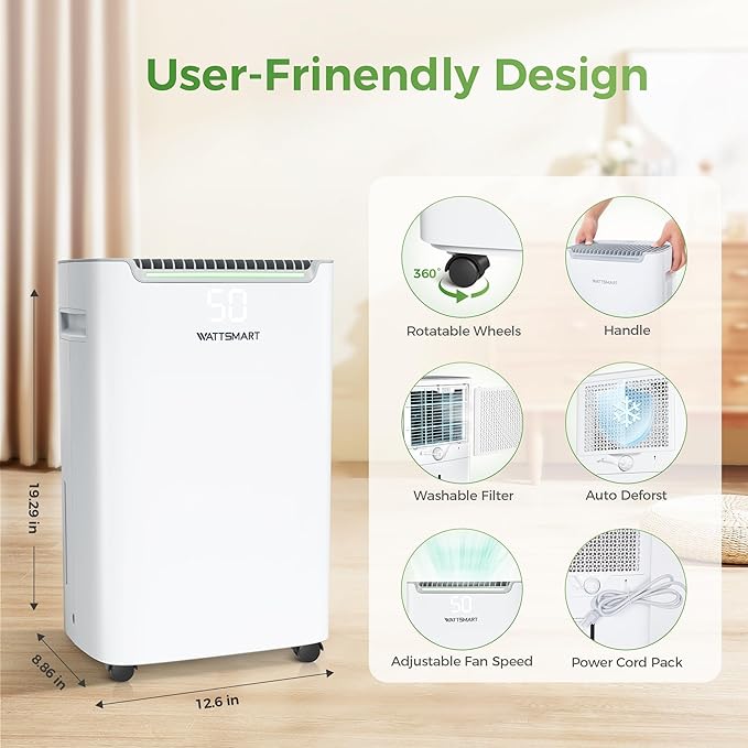 4, 500 Sq Ft Home Dehumidifier - Image 2