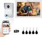 Wired Video Door Phone Apartment Intercom System, 7 Inch Touch Monitor by ANJIELOSMART