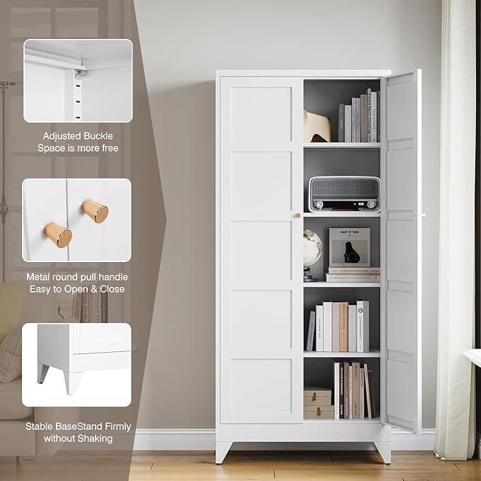 Yizosh Metal Storage Cabinet - Image 6