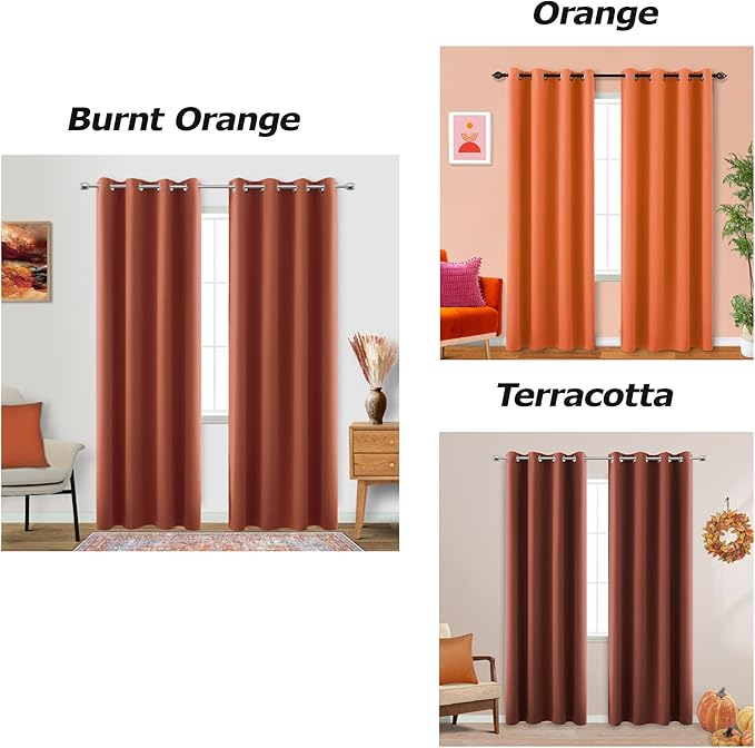 KOUFALL 72 Inches Long Room Darkening Curtains - Image 2