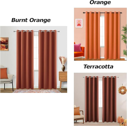 KOUFALL 72 Inches Long Room Darkening Curtains - Image 2