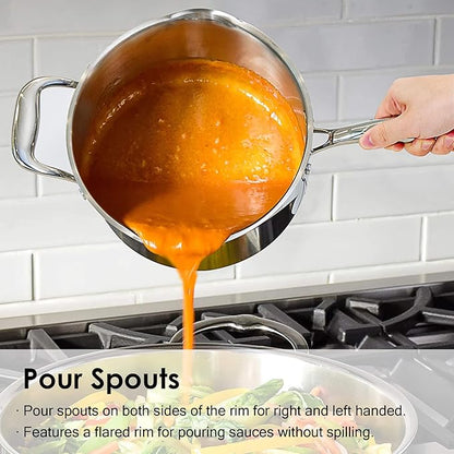 Rorence Stainless Steel Saucepan Sauce Pan - Image 4