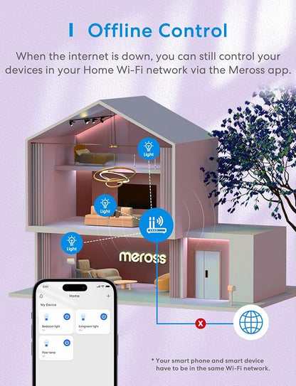 meross Smart RGBWW WiFi LED Bulbs, Apple HomeKit Compatible, 60W Equivalent - Image 9