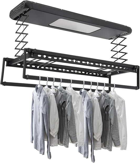 banborba Electric Retractable Airing Rack, Ceiling Mounted Clothes Drying Rack by banborba