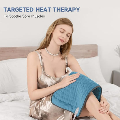 Electric Heating Pad for Back and Shoulder Pain Relief, Soft Heat Blanket - Image 7