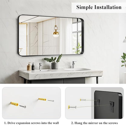 Fabuday Bathroom Wall Mirror Over Sink - Image 5