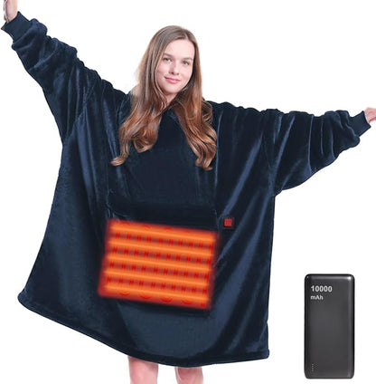 MAXEVE Heated Wearable Blanket Hoodie by MAXEVE