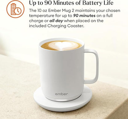 Ember Temperature Control Smart Mug 2, 10 Oz, App-Controlled Heated Coffee Mug - Image 3