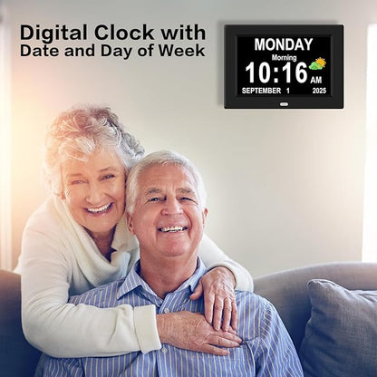 7‘’ Digital Alarm Clock for Elderly Large Display for Seniors Electric Clocks - Image 7