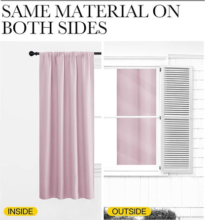 NICETOWN Bedroom Curtains, Room Darkening Draperies Window Curtain Panels - Image 6