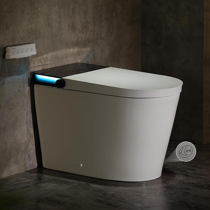 Casta Diva Smart Toilet with Bidet Built in, Auto Open Close, Foot Sensor by CastaDiva