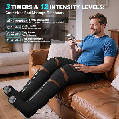 Leg Massager with Heat and Compression, Foot Massager - Image 5