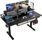 Electric Standing Widened Desk 63 * 30 Inches Adjustable Height by ExaDesk