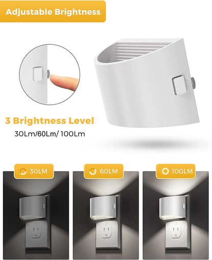 L LOHAS LED Night Lights Plug into Wall, Dimmable Night Light - Image 4