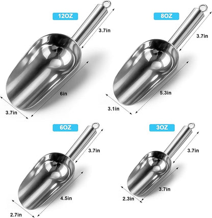 Stainless Steel Ice Scoop for Freezer - Image 5