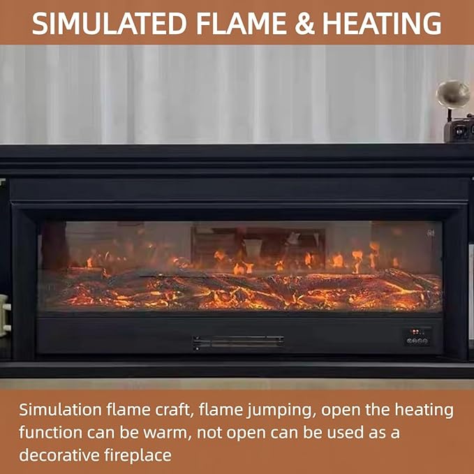 Freestanding Electric Fireplace Heater - Image 3