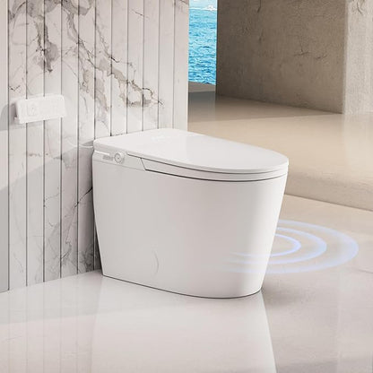 Smart Bidet Toilet with Auto Lid&Seat, Auto 1000 Gram MaP Score Flush, ADA by bybarenova