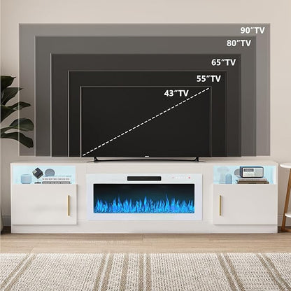VITESSE TV Stand Fireplace - Image 3